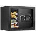 1.3 Cubic Feet Small Fire Safe Box for Home, Fireproof Safety Lock Box with Digital Keypad, Spare Keys and Removable Shelf, Personal Security Home