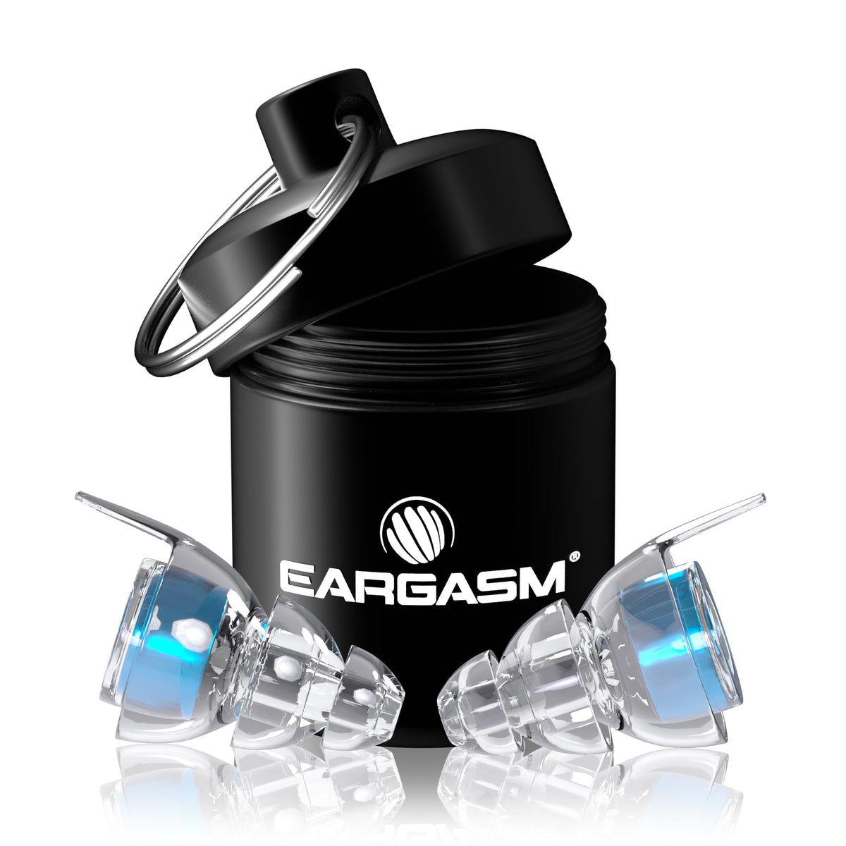 Eargasm High Fidelity Blue Earplugs for Concerts, Festivals, Musicians, DJs, Night-Life, Motorcycle Hearing Protection - Reusable Ear Plugs for High