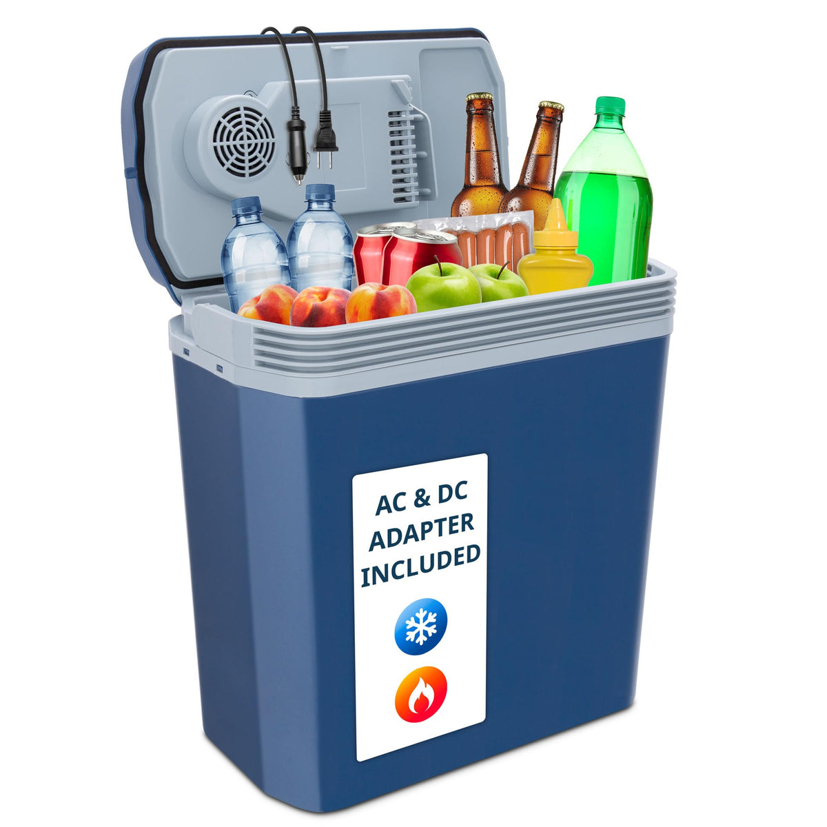 Ivation Electric Cooler & Warmer, Portable Thermoelectric Fridge w/ Handle