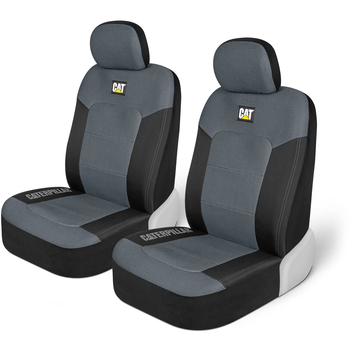 Cat MeshFlex Automotive Seat Covers for Cars Trucks and SUVs – Gray Car Seat Covers for Front Seats, Truck Seat Protectors with Comfortable Mesh Back