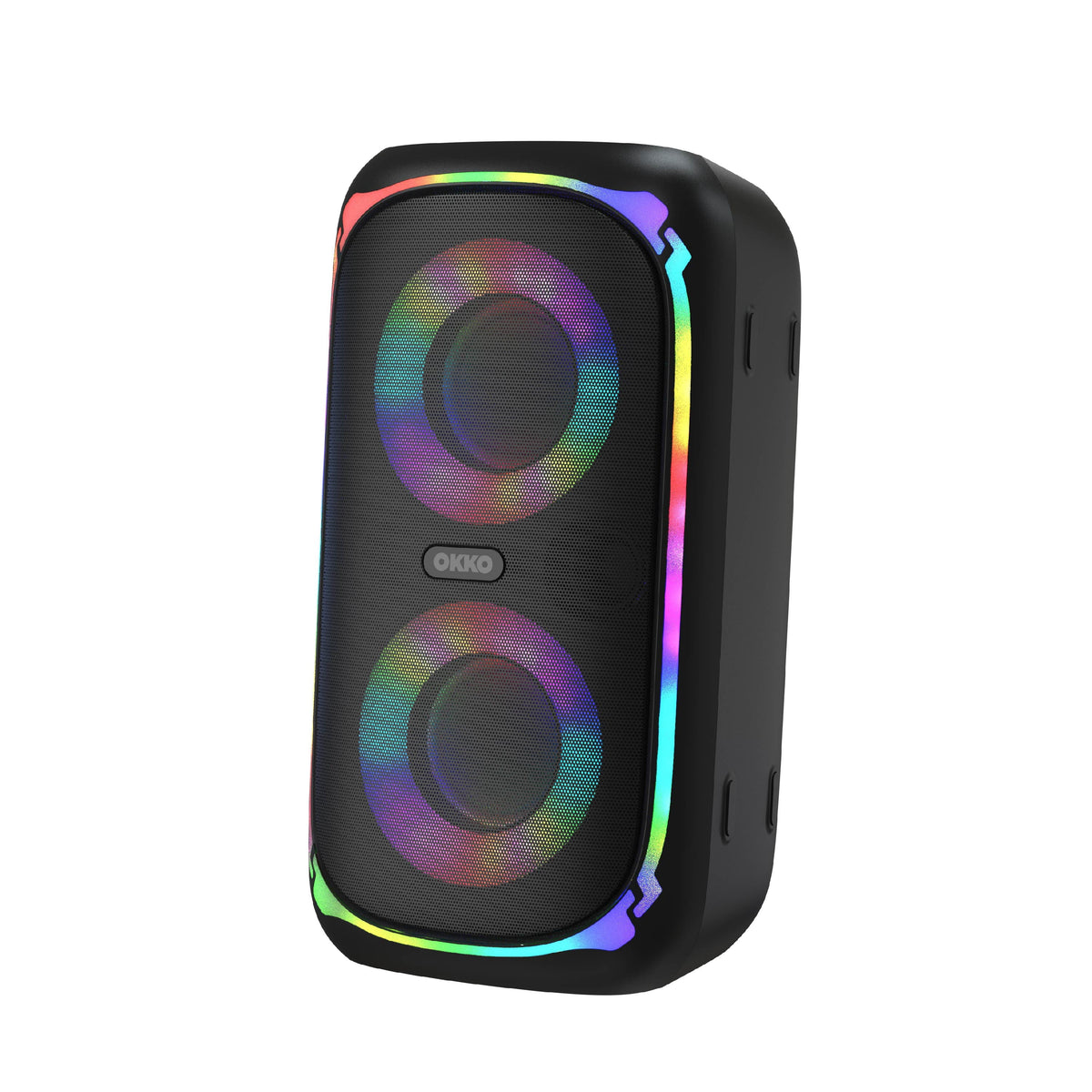 OKKO Sonic Bass V4 Portable Bluetooth Speaker – Wireless Party Speaker with Deep Bass, Karaoke Speaker with Microphone Port, LED Lights, Outdoor